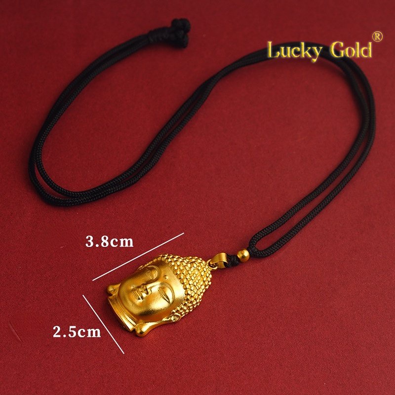 Vòng cổ May MắN Mạ VàNg 24K HìNh PhậT Maitreya