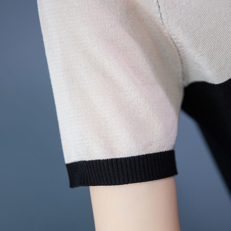 Áo Thun Tay Ngắn Bằng Lụa Mát Thời Trang Mùa Hè Phong Cách Mới Dành Cho Phụ Nữ