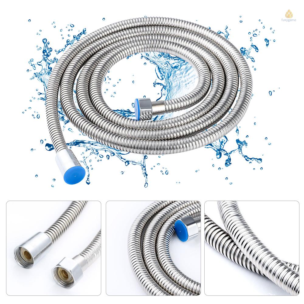 Ống Vòi Hoa Sen Dài 3M Linh Hoạt Bằng Thép Không Gỉ Với Đầu Nối 1 / 2 Inch Tiện Dụng Cho Nhà Tắm