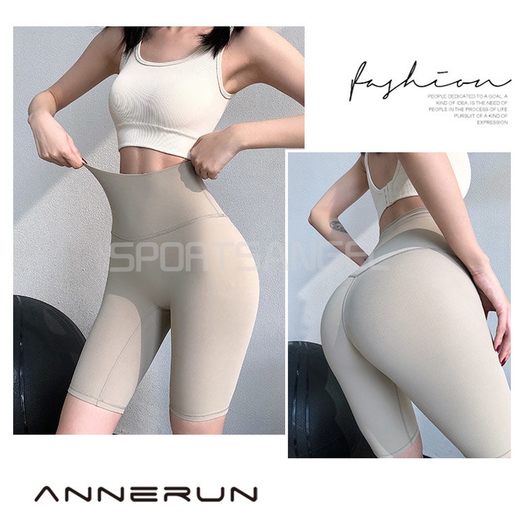 Quần Short Thể Thao Lưng Cao Dáng Chữ T Nâng Hông Thích Hợp Chạy Bộ / Tập Yoga