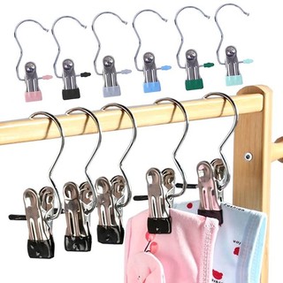 Kẹp Niêm Phong Túi Thức Ăn Bằng Thép Không Gỉ Chống Trượt Tiết Kiệm Không Gian Kèm Móc Treo