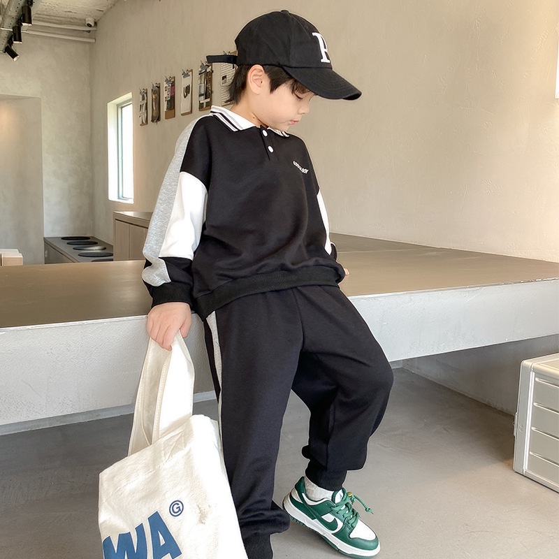 Bộ Quần Áo Sweater Phong Cách Phương Tây Thời Trang Mùa Xuân 2023 Mới Cho Bé Trai