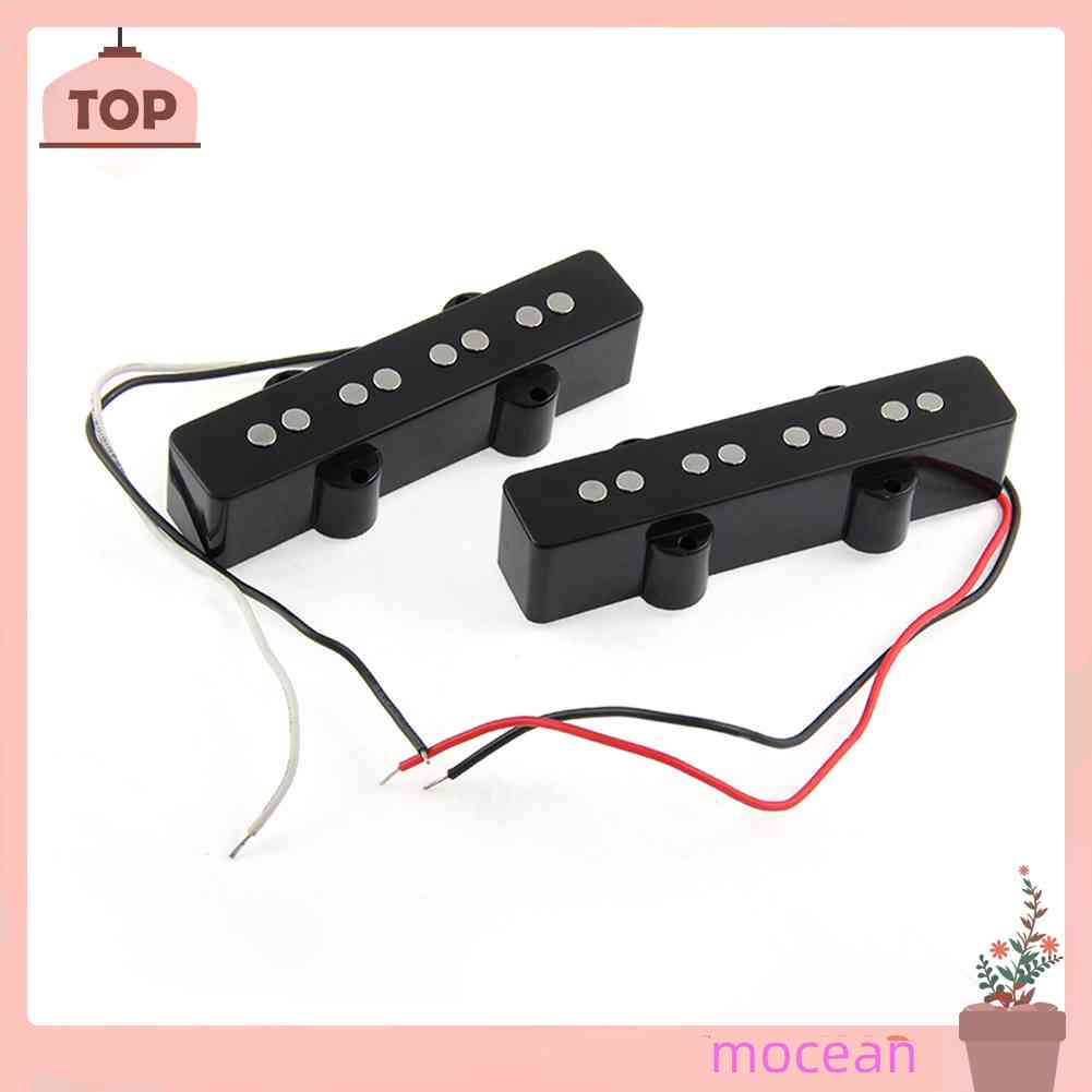 Bộ 2 Bộ Pickup 4 Dây MàU Đen Thay Thế Cho ĐàN Jazz Bass