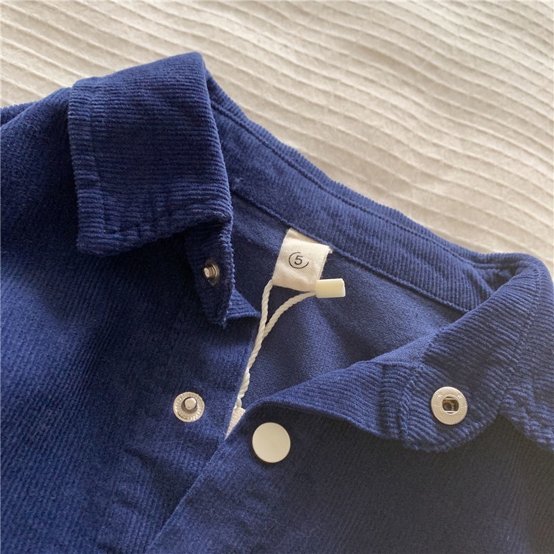 Áo Sơ Mi Màu Sắc Đơn Giản Phong Cách Nhật Bản Cho Bé Trai 1-7 Tuổi