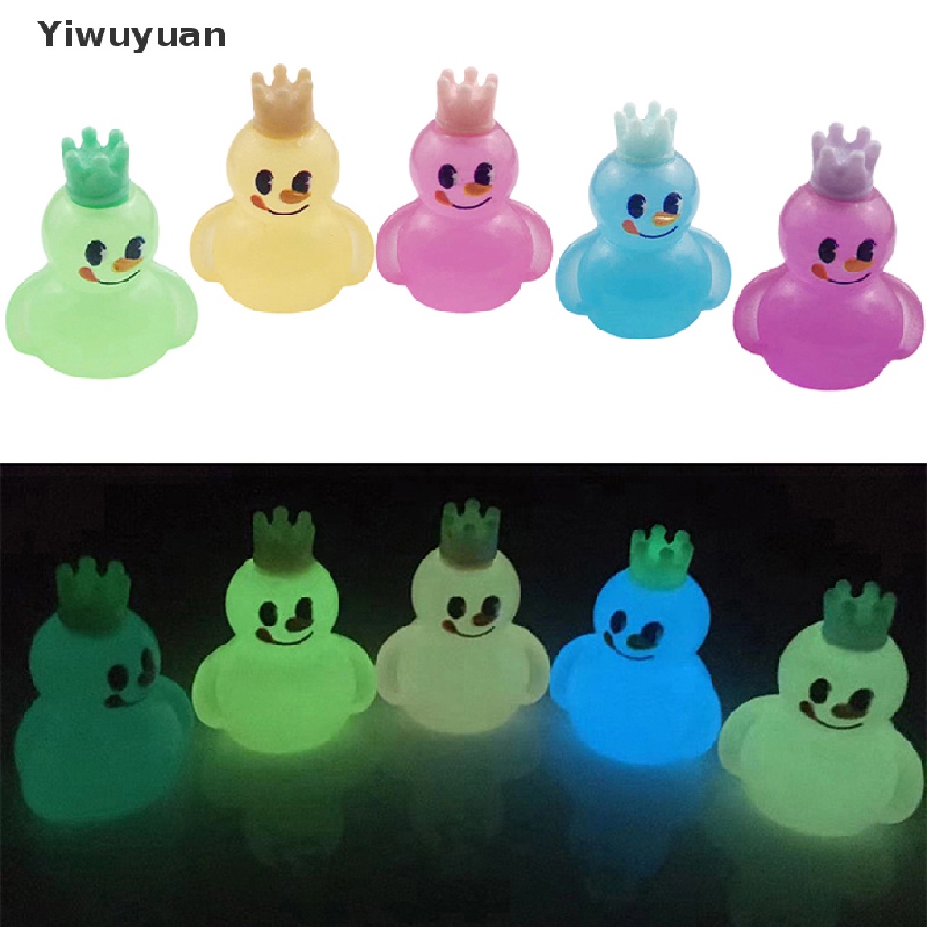 < Yiwuyuan > Bộ 3 Vương Miện Nữ Hoàng Tuyết Dạ Quang Mini Trang Trí Xe Hơi DIY Bán Chạy