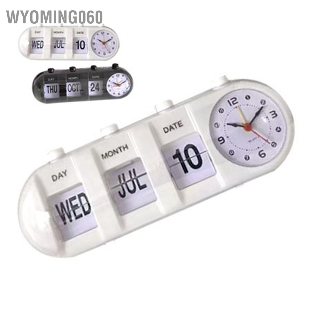 Wyoming060 Lịch Đồng Hồ Báo Thức Hình Dạng Sáng Tạo Trang Trí Nhảy Để Bàn Cho Gia Đình Phòng Khách Ngủ Văn
