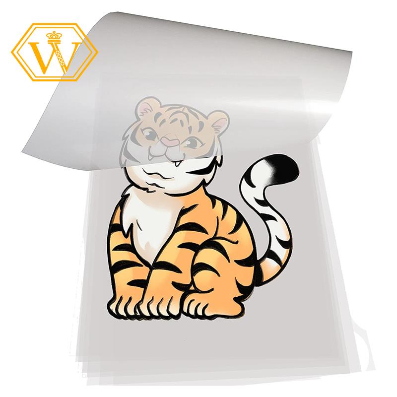 DTF Transfer Film 100 Sheets-A4 PET Heat Transfer Paper for DIY Direct on T-Shirts.Socks,Bags, 8.3 inch x 11.7 inch