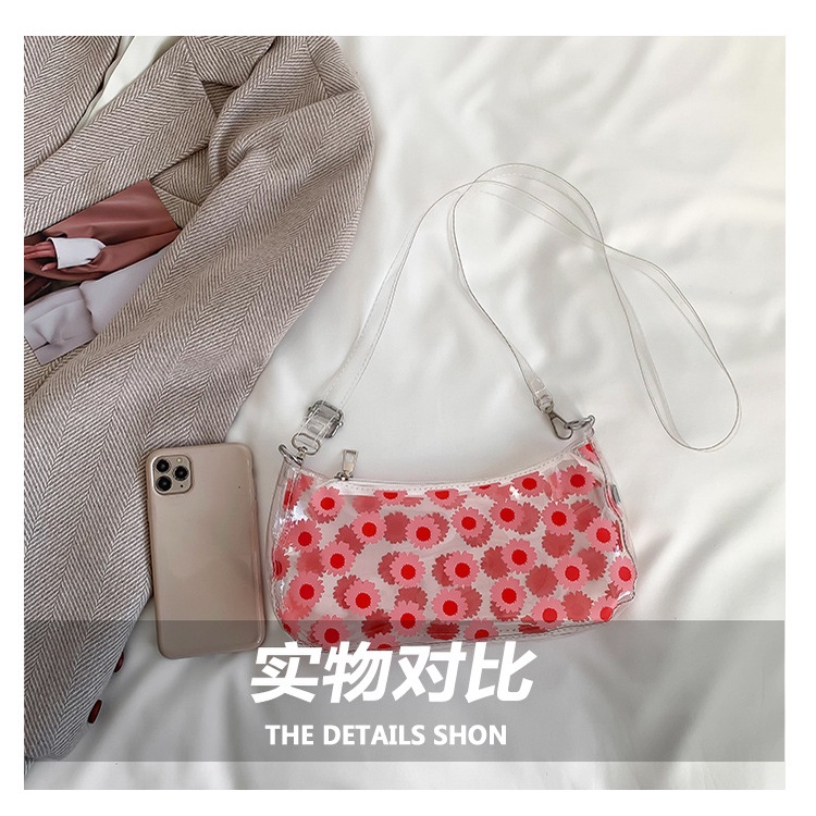Túi Đeo Chéo Trong Suốt In Họa Tiết Dễ Thương Phong Cách Hàn Quốc Thời Trang Mùa Hè 2023 Cho Nữ