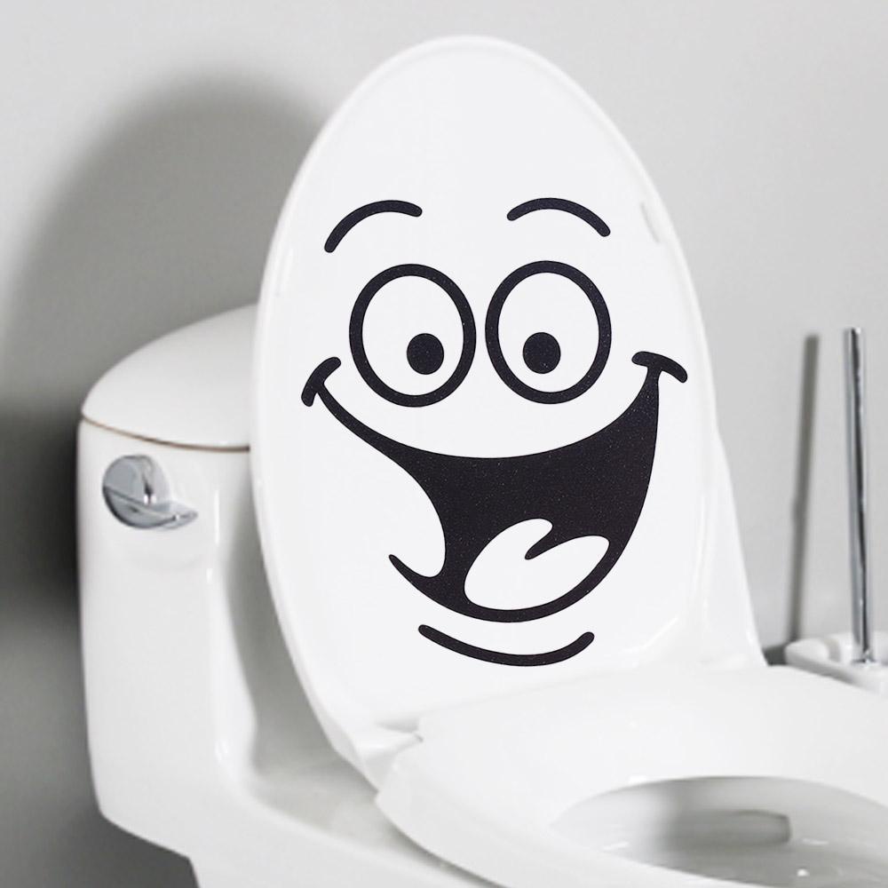 Nhãn Dán Toilet Hiệu Ứng Lập Thể Hình Đôi Mắt To Dễ Thương DIY