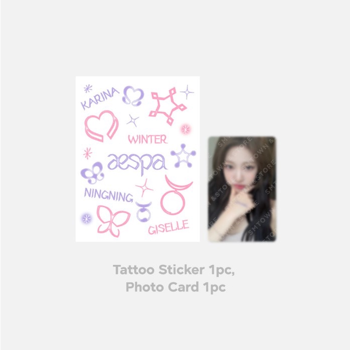 Aespa TATTOO STICKER SET - Come to MY illusion