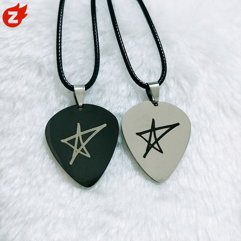 1 Miếng Gảy Đàn Guitar Bằng Thép Không Gỉ Hình Ngôi Sao