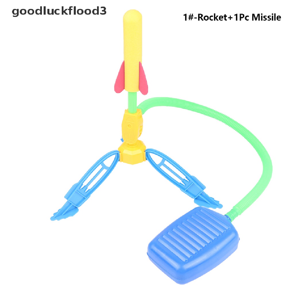 1 Bộ Đồ Chơi Bơm Hơi Hình Tên Lửa Có Bàn Đạp Cho Trẻ Em