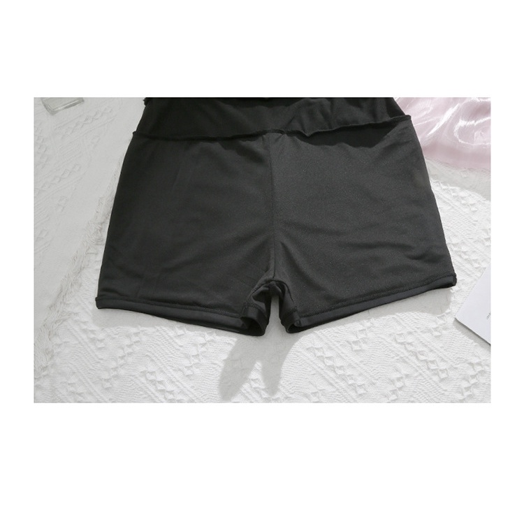 Đồ Bơi Một Mảnh Tay Dài Màu Đen Size Lớn 40-80kg Thời Trang Mùa Hè Quyến Rũ Cho Nữ