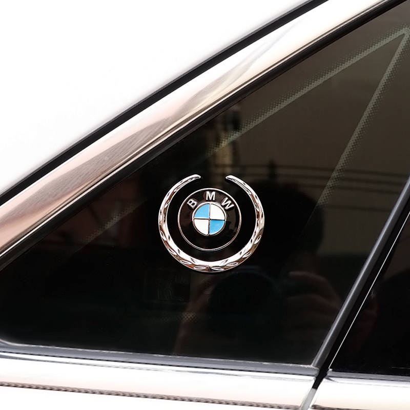 Car 3D Metal Car Badge Sticker Honda Toyota Mercedes Volkswagen Nissan Wheat Car Side Window Body Car Logo Labeling rPsW