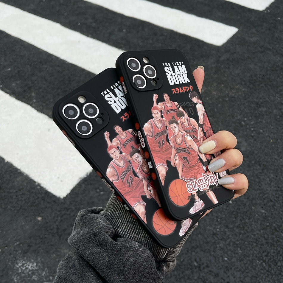 Ốp Điện Thoại Silicon Hoạt Hình Slamdunk iPhone 13 11 12 14 Pro MAX 13 mini 6 6s 7 8 Plus 7plus 8plus 7 + 8 + X XR XS MAX SE 2020 2022
