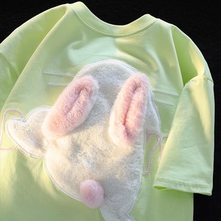 Áo Thun 100% cotton Tay Ngắn Phong Cách Hàn Quốc Thời Trang Mới Cho Nữ 200g