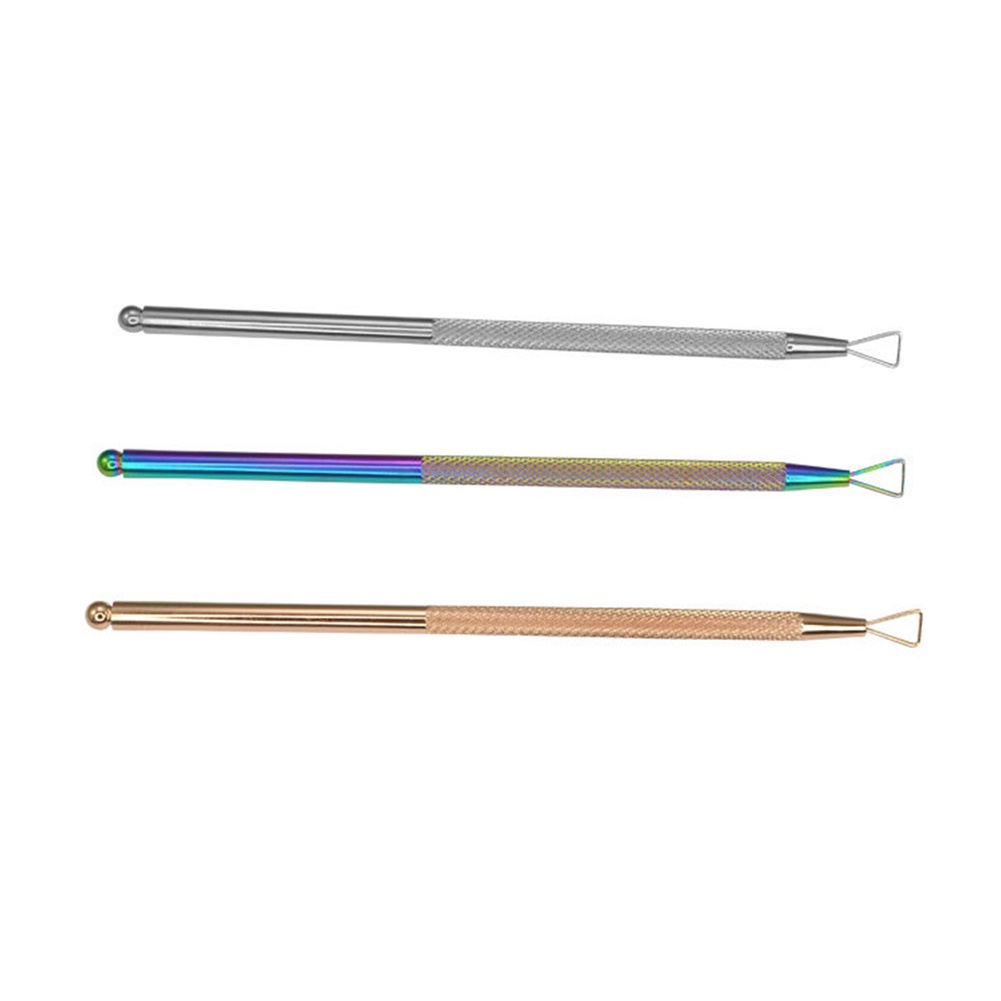 Dụng Cụ Tẩy Sơn Móng Tay Hình Tam Giác Bằng Thép Không Gỉ