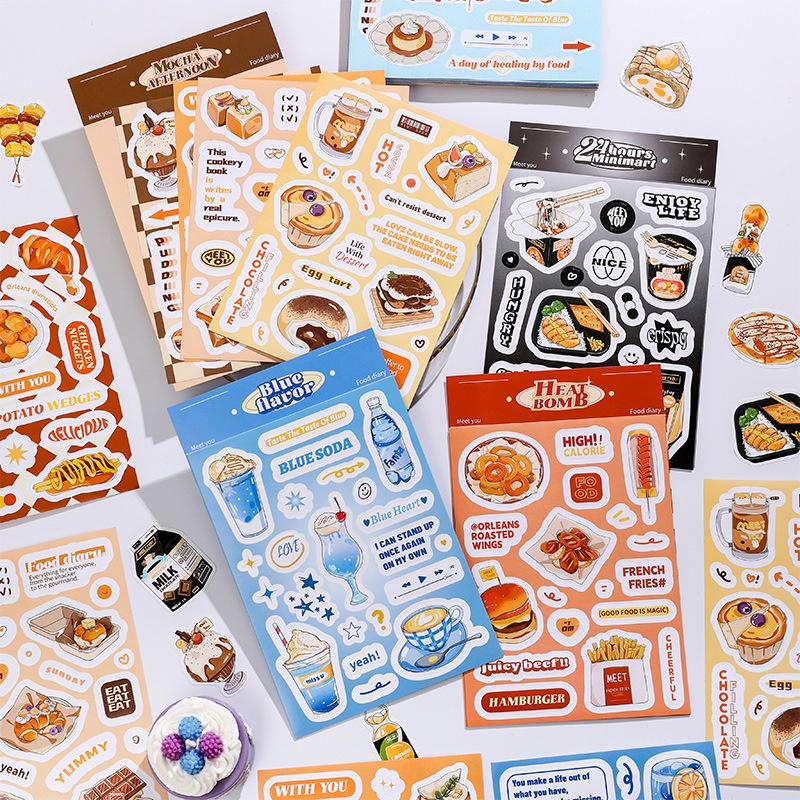 Bộ 4 tấm sticker Goo Chuck INFEEL.ME sáng tạo dễ thương trang trí sổ tay/ điện thoại