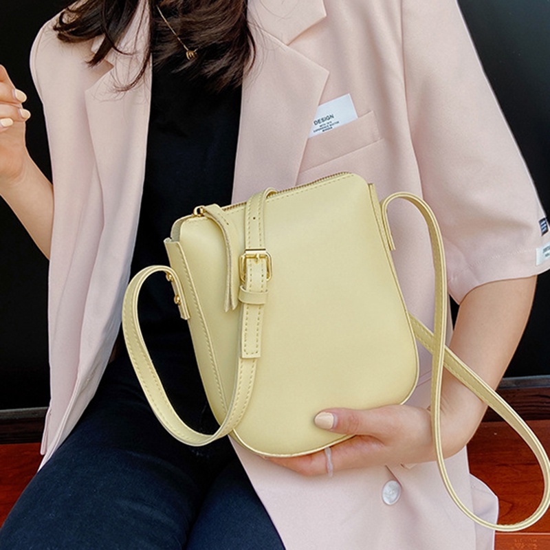 Túi Đeo Vai Đựng Điện Thoại Có Dây Đeo Dài Phong Cách Đơn Giản Thời Trang Dành Cho Nữ