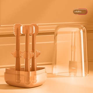 Bàn Chải Đánh Răng silicone Ba Mảnh Cho Bé
