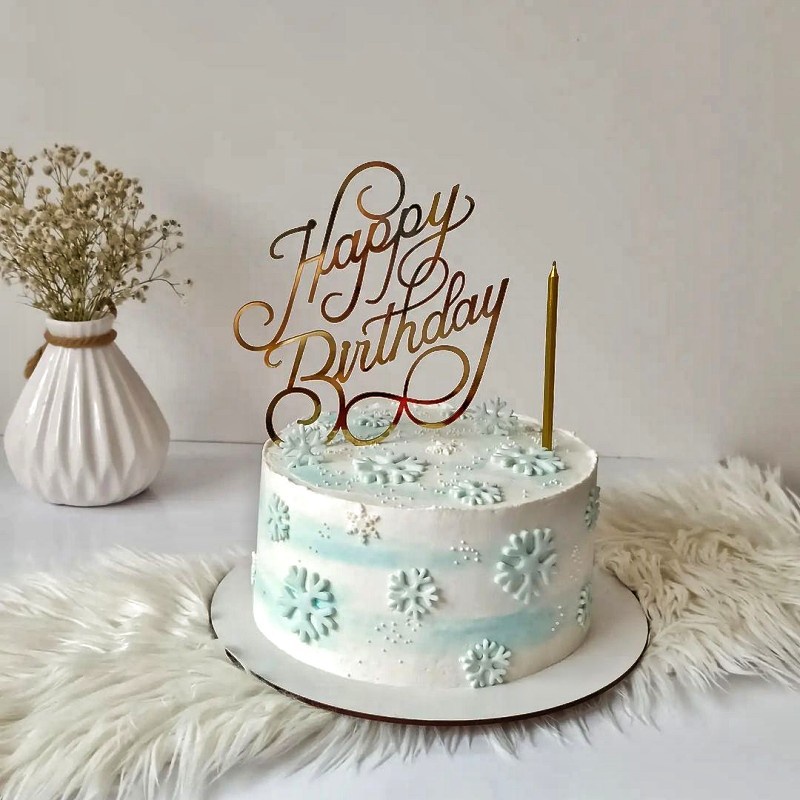 Chữ Happy Birthday Trang Trí Bánh Kem Sinh Nhật