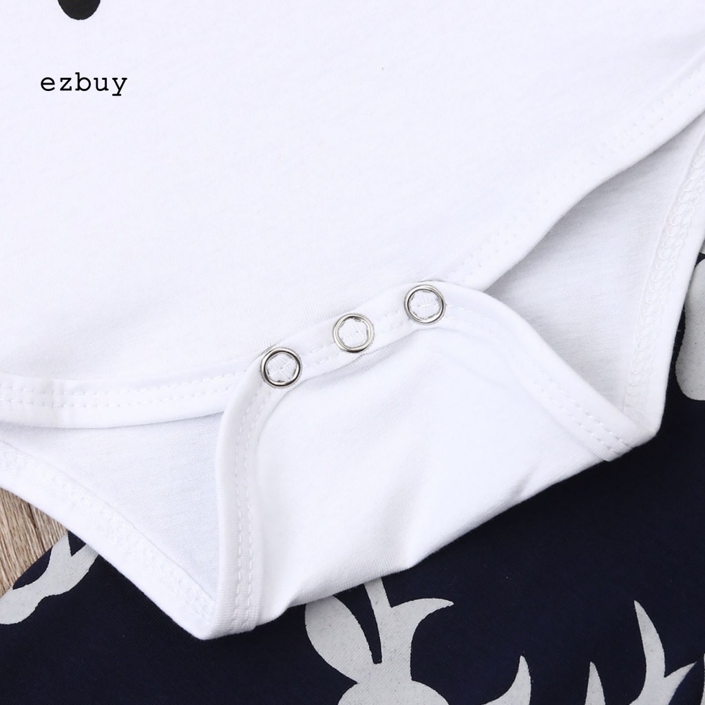 Bộ 3 Món Áo Liền Quần Tay Dài In Chữ Hoạt Hình + Mũ Trùm Tiện Dụng Cho Bé Sơ Sinh