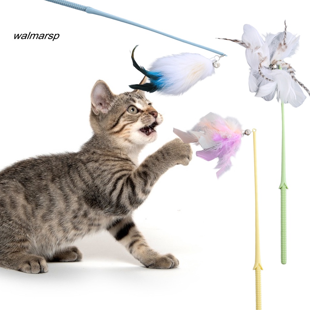Gậy Trêu Mèo Chống Cào Đính Lông Vũ Vui Nhộn