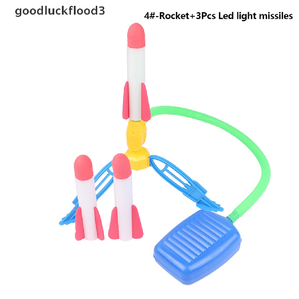 1 Bộ Đồ Chơi Bơm Hơi Hình Tên Lửa Có Bàn Đạp Cho Trẻ Em
