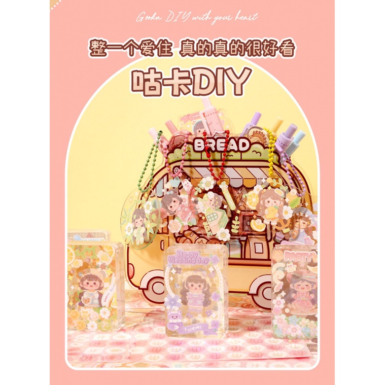 Hàng Mới Về Bộ Sticker Dán Trang Trí Sổ Tay Hình Mochi Cuckoo Dễ Thương