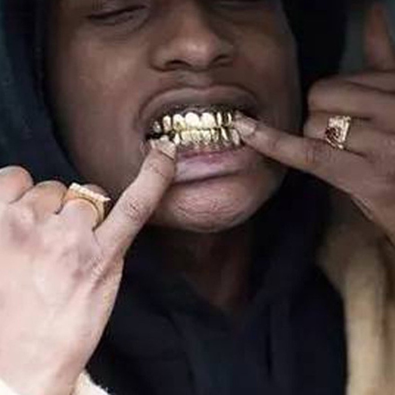 Răng Nanh Giả Mạ Vàng / Bạc Bảo Vệ Răng Ma Cà Rồng Hóa Trang Halloween