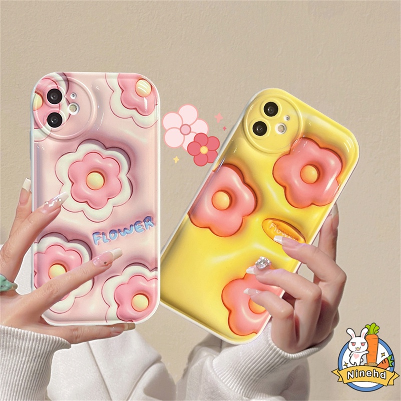 Ốp Điện Thoại Silicon Mềm Hình Hoa 3D Cho Huawei Y9 Prime 2019 Nova 7i Nova 9 7 SE Pro Nova Y90 5T 4e 3i 3e Y7A Y9s P30Lite Honor 8X