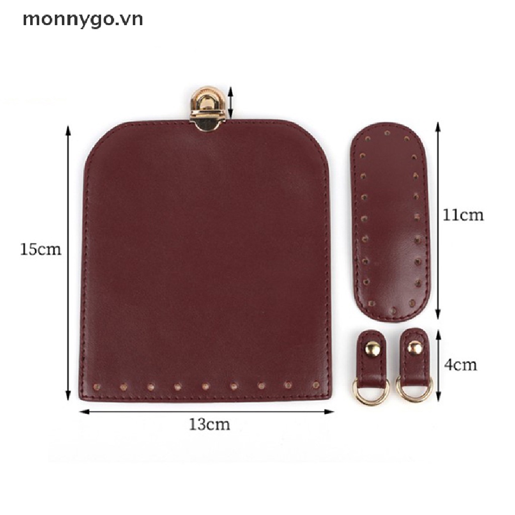 Monnygo 1 Set Túi Xách Bằng Da Thủ Công Kèm Dây Đeo DIY Cho Nữ