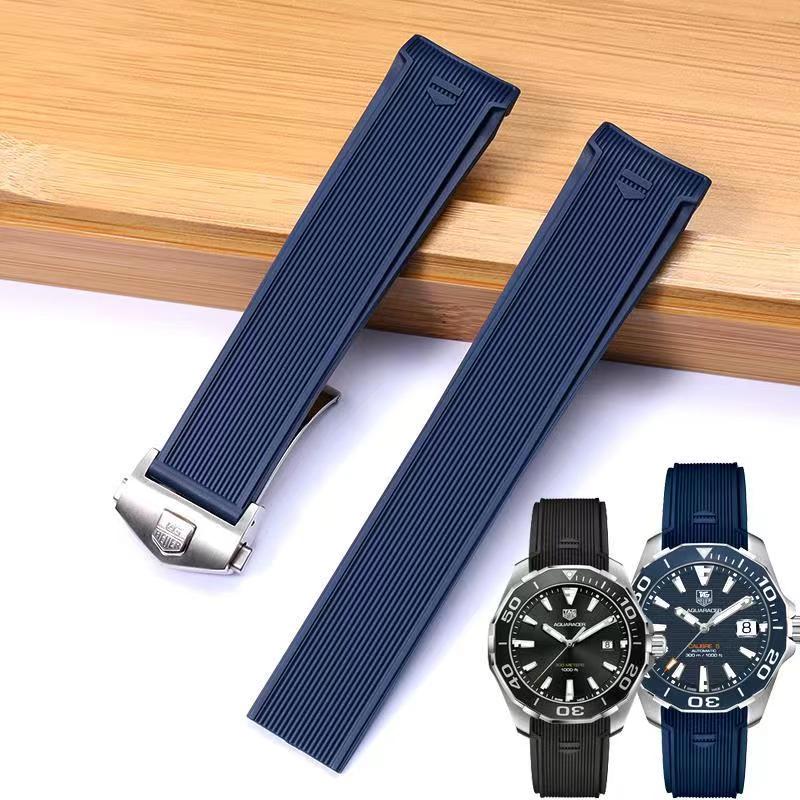 Phù Hợp Dây Đeo Đồng Hồ Bằng Cao Su Silicon Chống Thấm Nước 22MM Cho TAG TAG TAG HEUER 300 SERIES