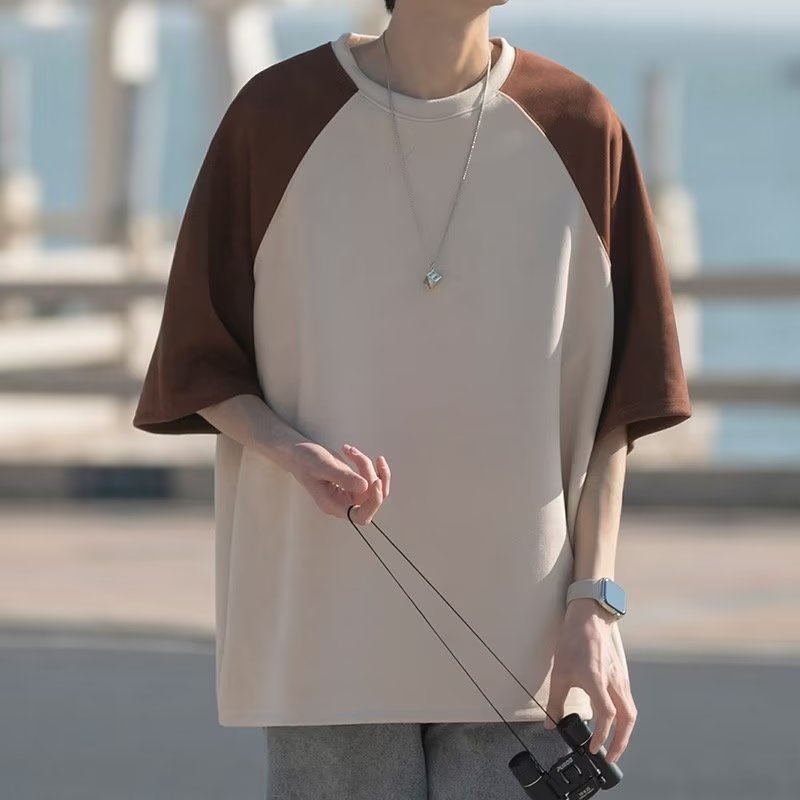 Áo Thun Ngắn Tay Cổ Tròn Thời Trang Mùa Hè Cho Nam