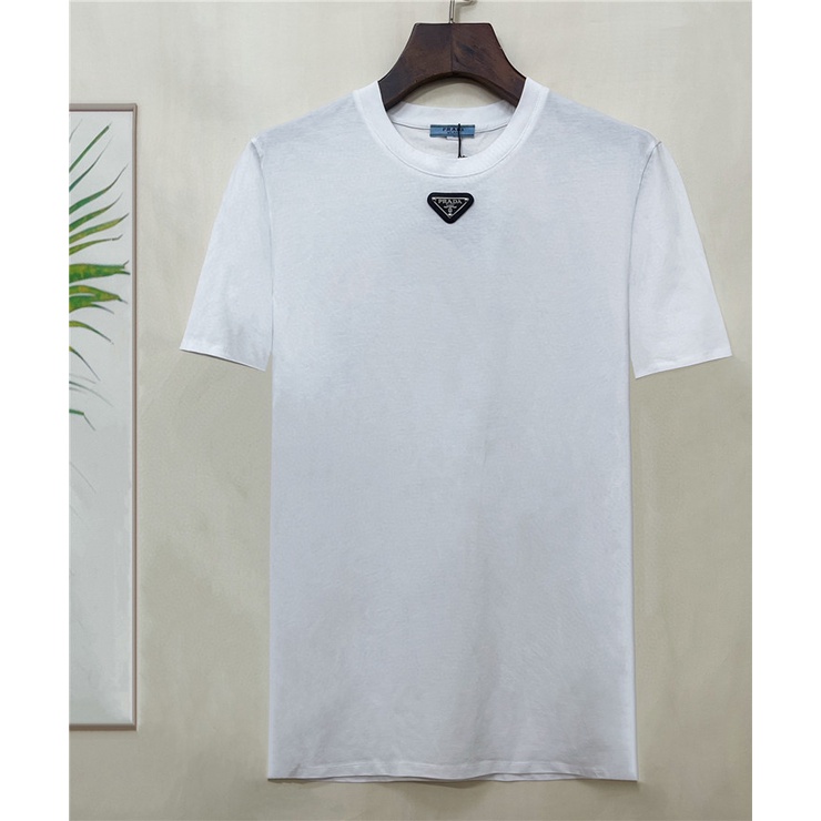 Áo Thun cotton Ngắn Tay Thêu logo Mới PRAD1 Dành Cho Nam / Size S-4XL