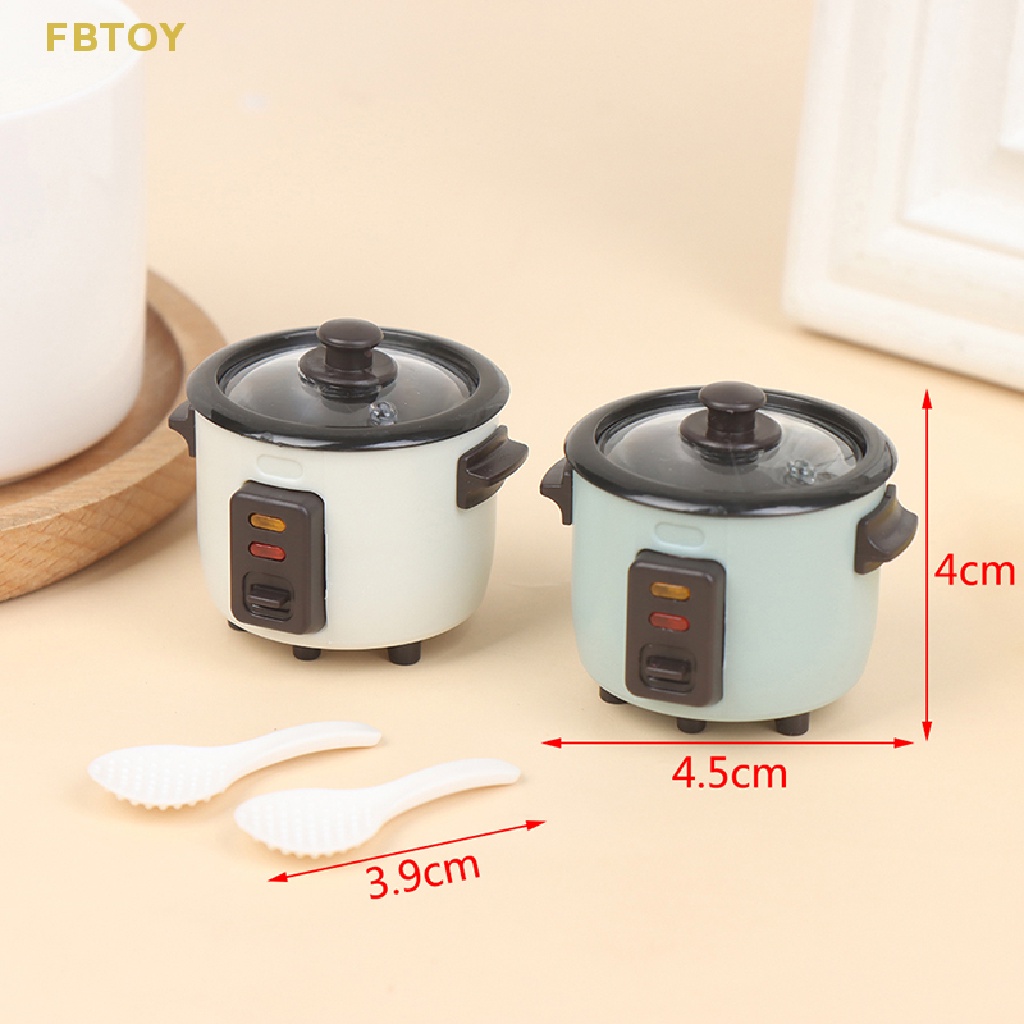 Nồi Cơm Điện / Muỗng Cơm Mini Tỉ Lệ 1: 12 Cho Nhà Búp Bê