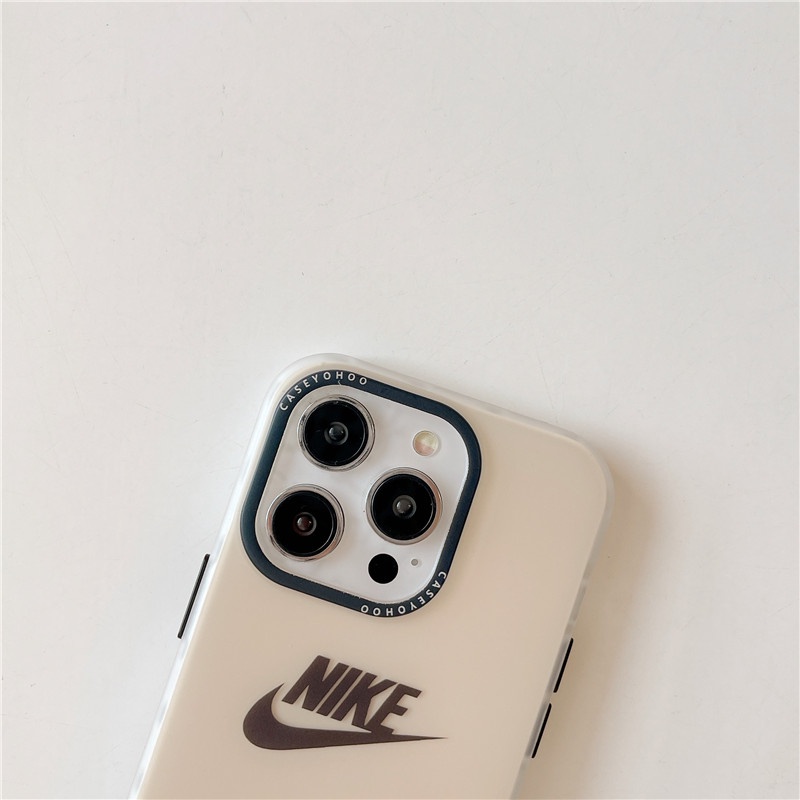 Hoạt Hình Ốp Điện Thoại Mềm Hai Lớp Mạ Nike Cho iphone15 15pro 15promax 14promax 14 14pro 13 13pro 13pm 12 12pm 11