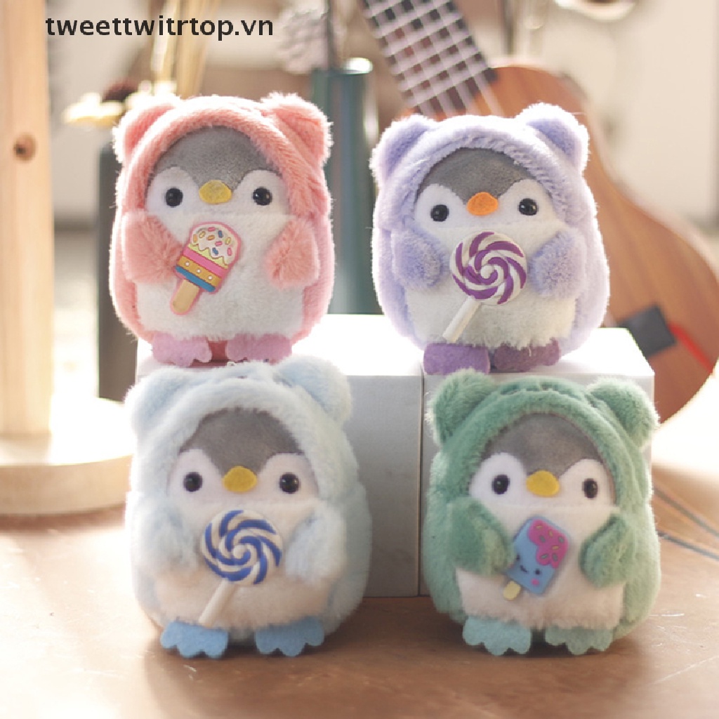 Móc Khóa Hình Chim Cánh Cụt Nhồi Bông Dễ Thương