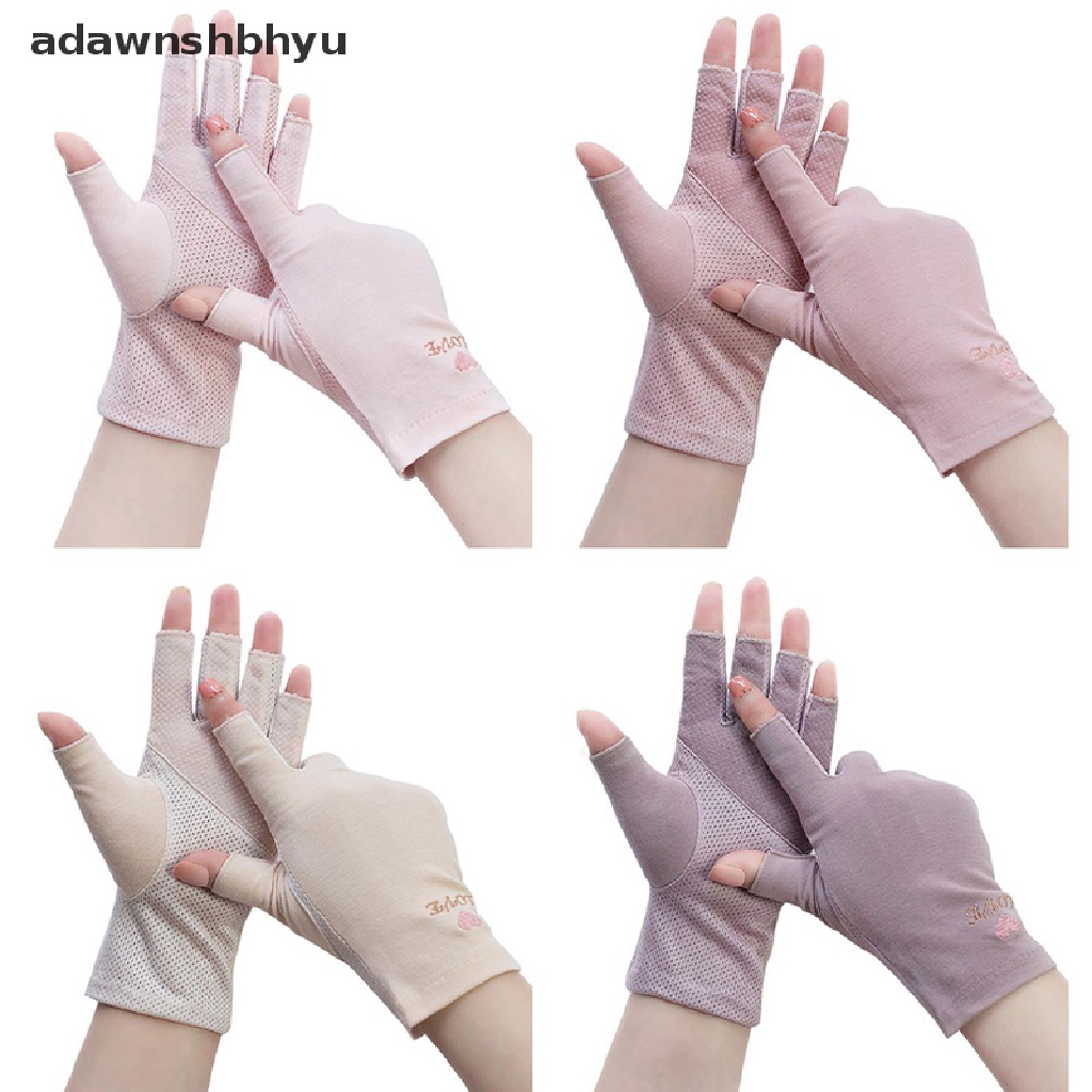 1 Đôi Găng Tay Chống Tia UV Không Ngón Tiện Dụng Khi Làm Móng