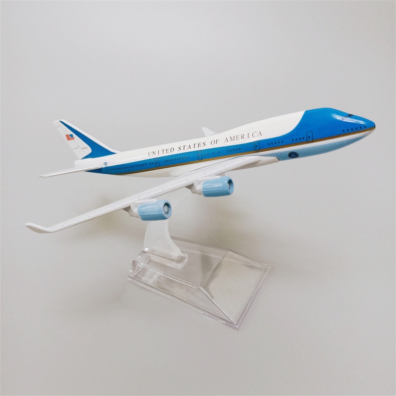 Mô Hình Máy Bay Mỹ Boeing 747 B747 Bằng Kim Loại