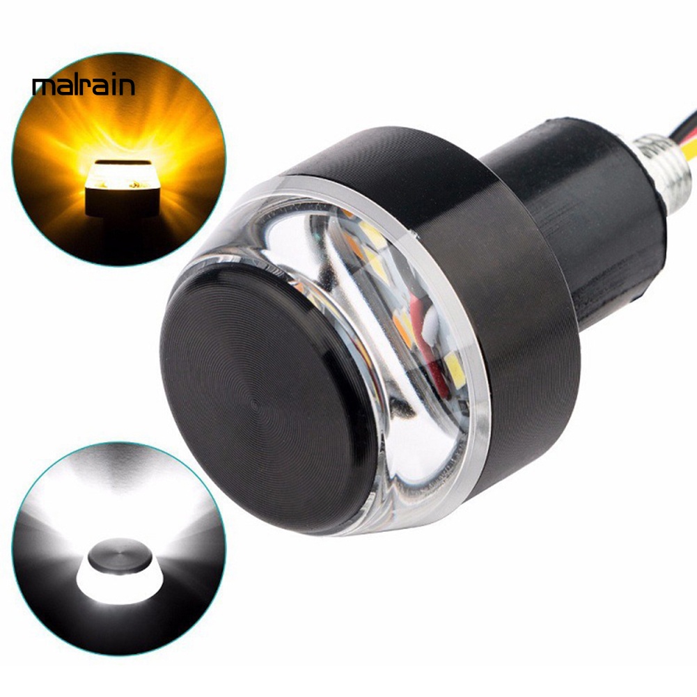 Bộ 2 Đèn LED Xi Nhan Gắn Tay Lái Trang Trí Cho Xe Mô Tô