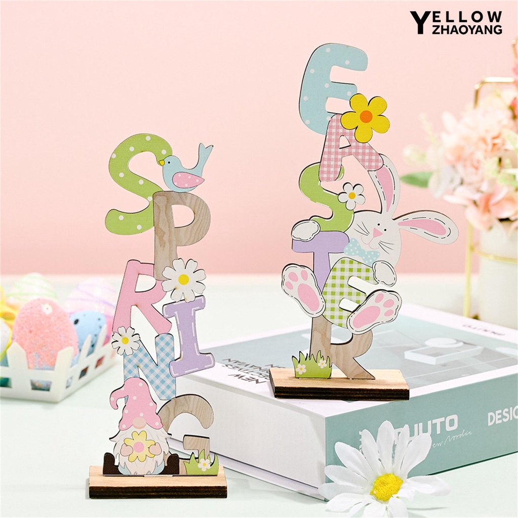 Bảng Hiệu Bằng Gỗ Họa Tiết Thỏ NY-Lovely Dễ Thương Dùng Trang Trí Bàn