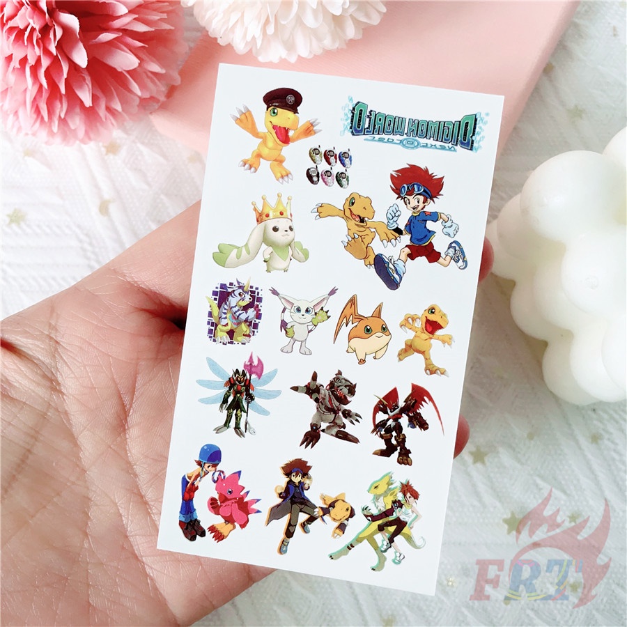 ❣️1 Tấm Hình Xăm Dán Mini Hình Anime Digimon Adventure: Anime❣️ Hình Xăm Dán Chống Thấm Nước Quyến Rũ