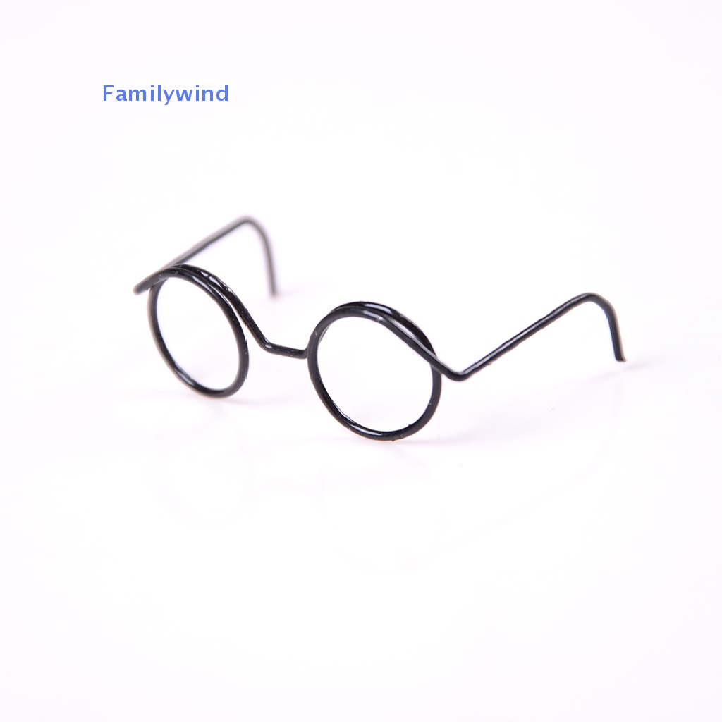 Set 2 Mắt Kính Gọng Tròn Cho Búp Bê BJD 1 / 6 30cm