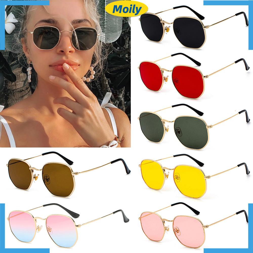 Kính mát gọng vuông nhỏ chống tia UV400 thời trang cho nam và nữ