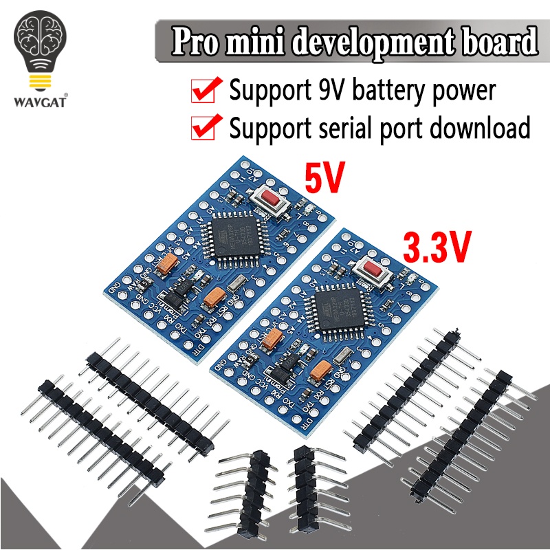 Bảng Mạch Phát Triển ATMEGA328P Pro Mini 328 Mini ATMEGA328 5V / 16MHz ATMEGA328 3.3V 8MHz Cho Arduino