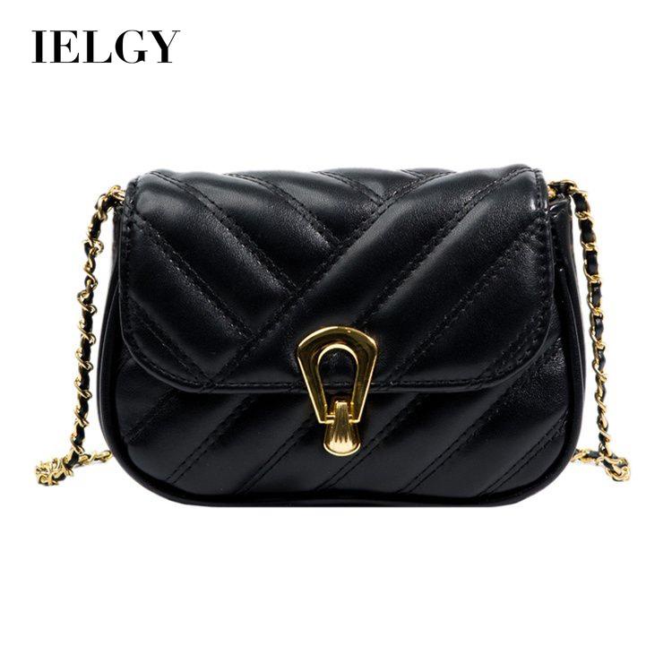 Túi Đeo Vai Dây Xích Màu Đen / Trắng Thời Trang Cao Cấp Cho Nữ