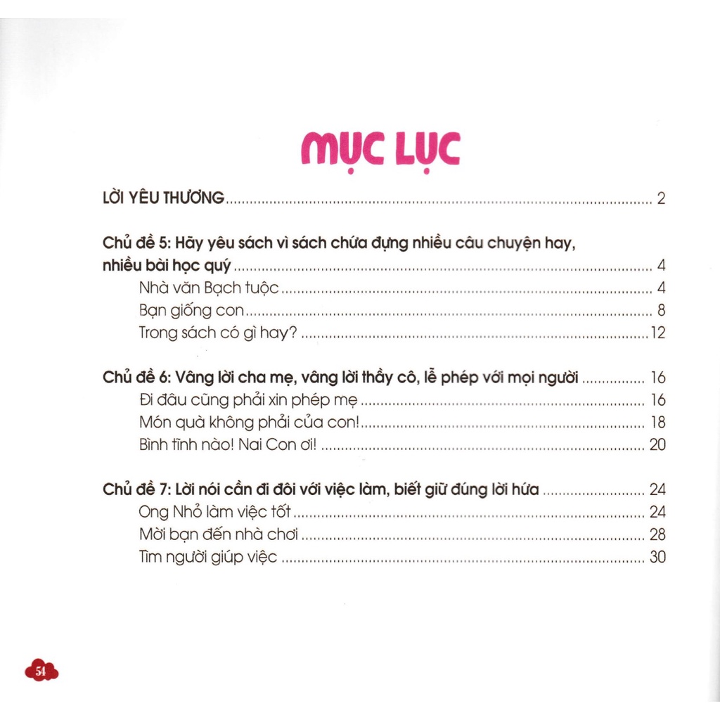 Sách - Nuôi Dưỡng Tâm Hồn Trẻ Thơ - Tập 4: Nhà Văn Bạch Tuộc (Dành Cho Trẻ Từ 3 Đến 6 Tuổi) (TV)