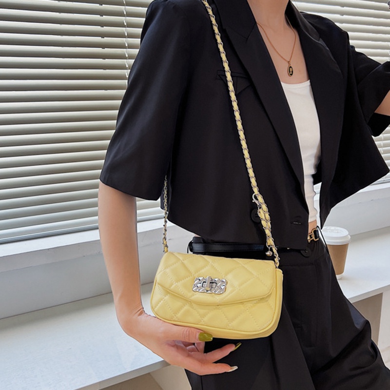 Túi Đeo Vai Dây Xích Hình Thoi Phong Cách Hàn Quốc Cổ Điển Thời Trang Cho Nữ