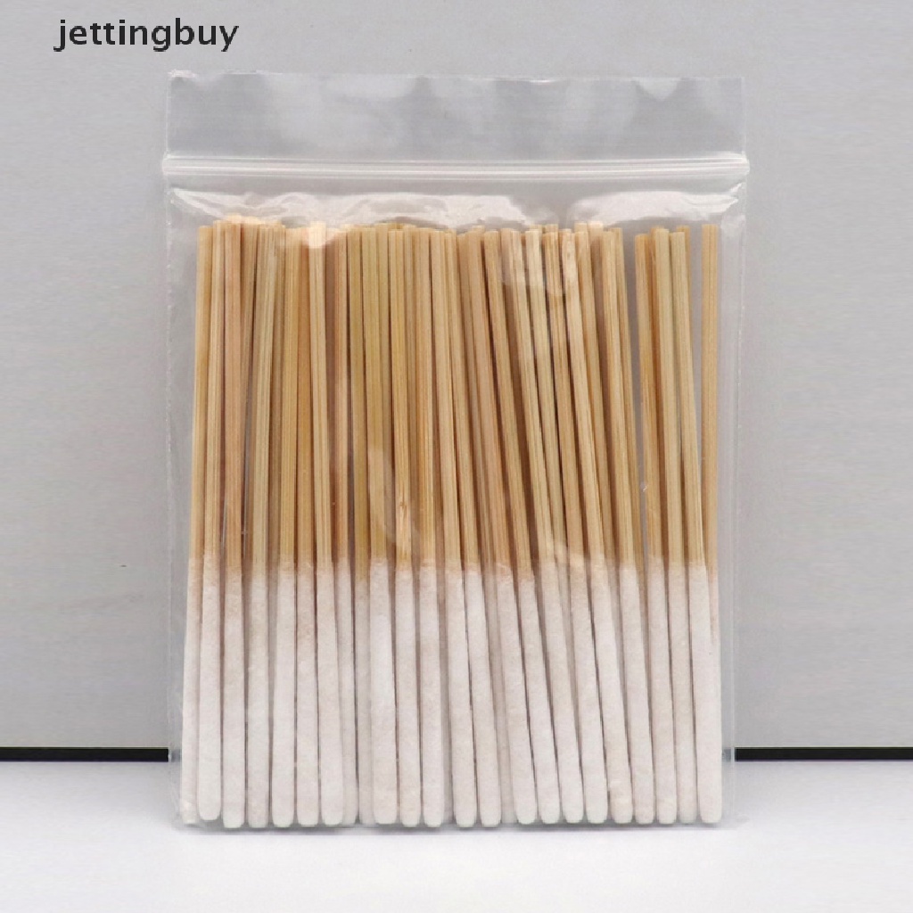 Bộ 30 / 60 Tăm Bông Cotton Cán Dài Không Xơ Vải Dùng Một Lần